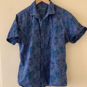Tropical, Sort Sleeve Button Down